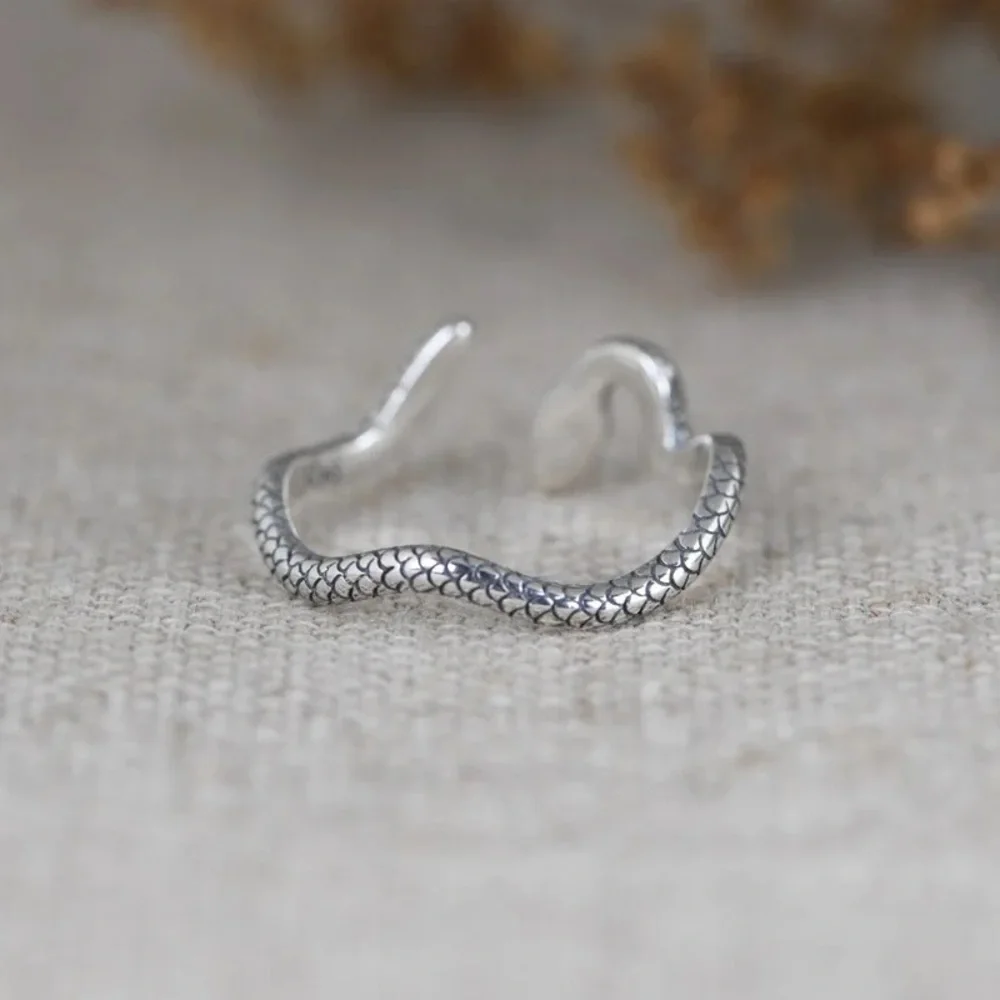 Sterling Silver Snake Ring